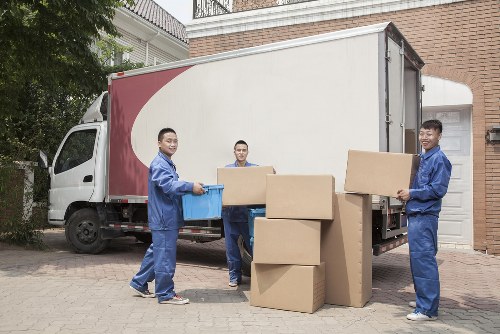 Local removals team planning a move in a Haringey residential street