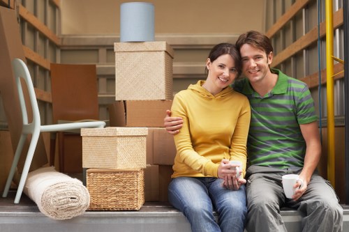 Careful handling of boxes and household items during a Haringey move