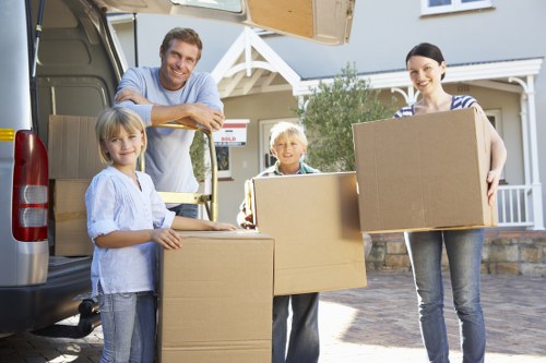 Moving vehicle parked for a Haringey home relocation