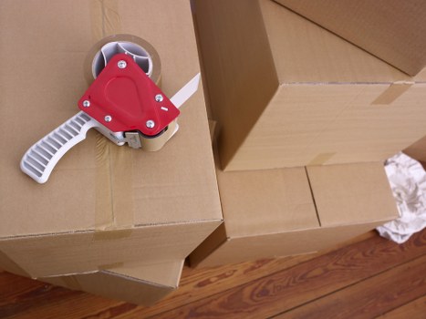 Unloading household furniture at a Haringey property