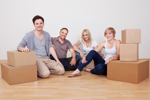 A removals team handling a flat move in Haringey with care
