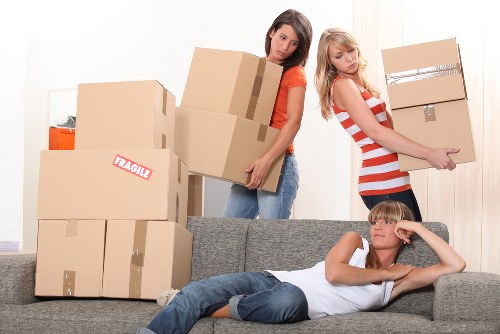 Furniture and household item transport by removal van