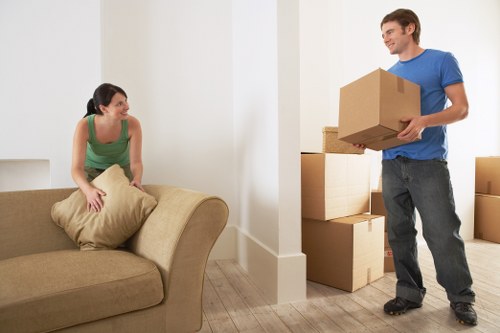 Professional movers handling a flat removal in Haringey